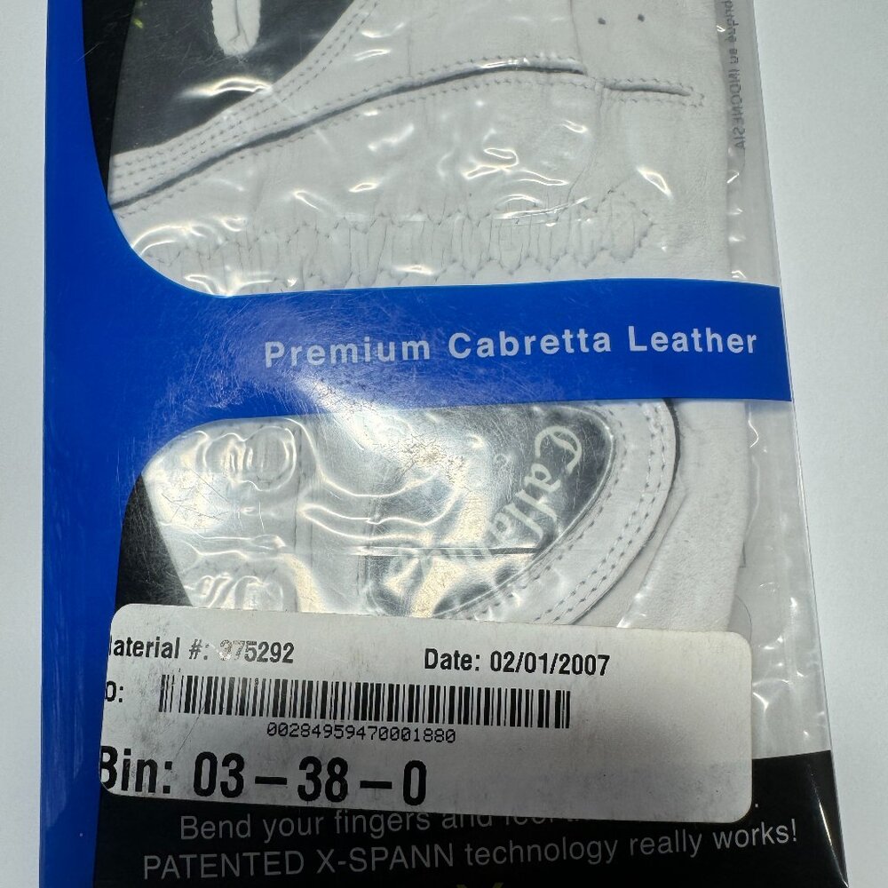 CALLAWAY GOLF Pro Series Size Large Left Men's GLOVE! Cabretta Leather BRAND NEW - Picture 2 of 2